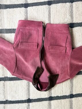 Zara Pink Jacket with Brown Trim